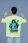 "Krishna Divine Vibe" Oversized T-Shirt – Soft Cotton Spiritual Wear