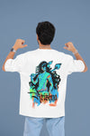 "Krishna Divine Vibe" Oversized T-Shirt – Soft Cotton Spiritual Wear