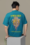 "VINAYAKA" Sanskrit Oversized T-Shirt – Lord Ganesha Design in Teal Color