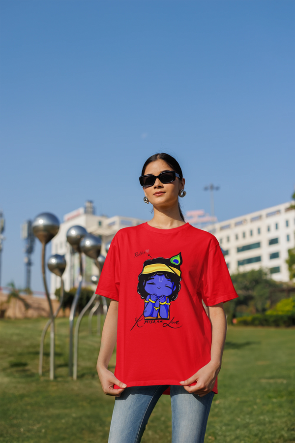 Cute Krishna Oversized T-Shirt