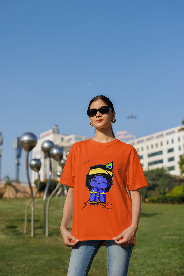 Cute Krishna Oversized T-Shirt