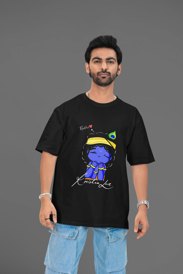 Cute Krishna Oversized T-Shirt