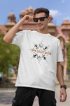 "अंतः अस्ति प्रारंभः" Sanskrit Oversized T-Shirt – Soft Cotton Spiritual Wear